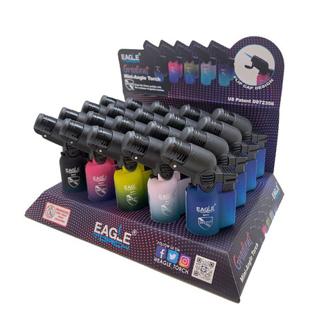 Eagle Torch - Gradient Mini-Angle Torch - 20 Counts Per Display Eagle Torch - Gradient Mini-Angle Torch - 20 Counts Per Display