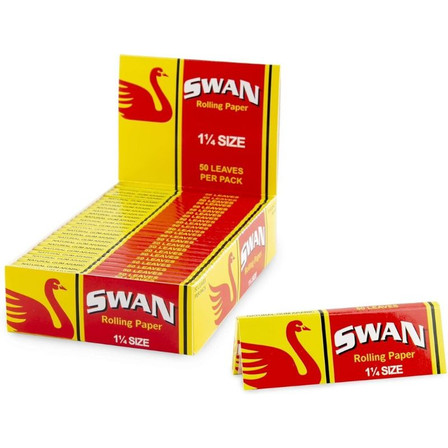 Swan - Rolling Paper - 1¼ Size - 50 Counts Per Pack - 25 Counts Per Box Swan - Rolling Paper - 1¼ Size - 50 Counts Per Pack - 25 Counts Per Box