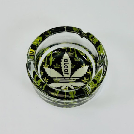 Aleaf - Glass Ashtray - Price Per Piece - Assorted Colors Aleaf - Glass Ashtray - Price Per Piece - Assorted Colors