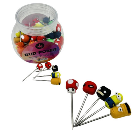 Bud Poker - 100 Pieces Per Jar - SL134B Bud Poker - 100 Pieces Per Jar - SL134B