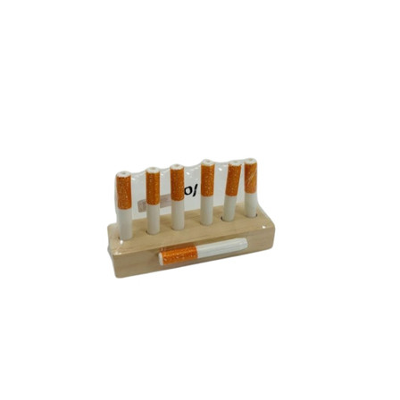 Ceramic Cigarette One Hitter - 7 Counts Per Display Ceramic Cigarette One Hitter - 7 Counts Per Display