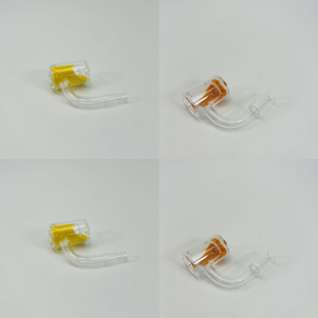 Quartz - Thermochromic Sand Banger - 90 Degree with Male Joint - 5 Counts Per Pack