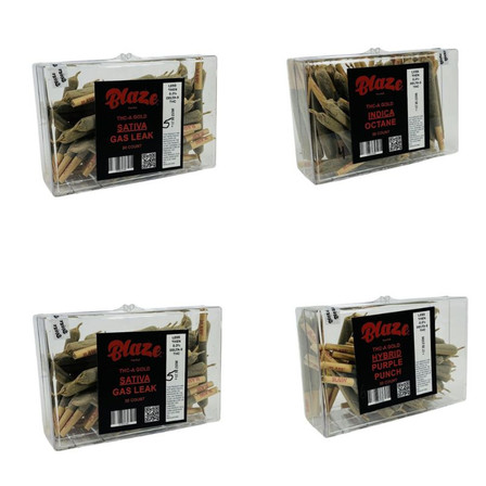 Blaze - Gold THC-A - Preroll - 1.3 Grams - 50 Counts Per Box Blaze - Gold THC-A - Preroll - 1.3 Grams - 50 Counts Per Box