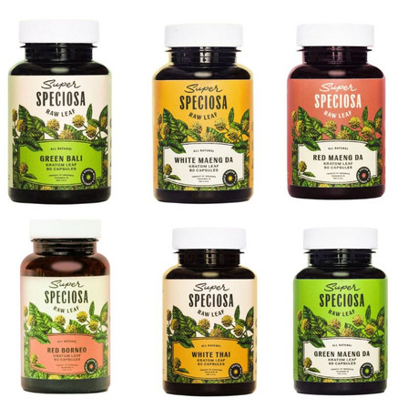 Super Speciosa - Kratom Capsules - 60 Counts Per Jar Super Speciosa - Kratom Capsules - 60 Counts Per Jar