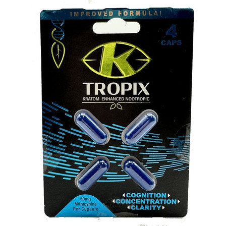 K Tropix - Kratom - 50mg - Capsules - 4 Pieces Per Pack K Tropix - Kratom - 50mg - Capsules - 4 Pieces Per Pack