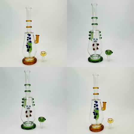 Waterpipe With Character Perc - 12 Inches -  RH-199