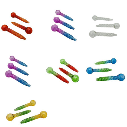 5 Inches - Twist Oil Burner - Mix Colors