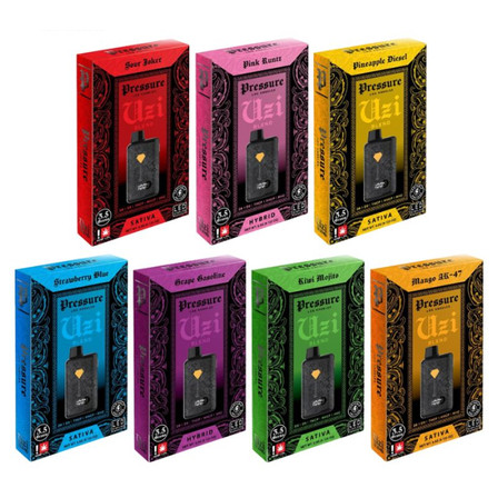 Pressure - Uzi Blend Delta 8 - Delta 9 - THC-P - HHC-P Disposable - 3.5 Grams Pressure - Uzi Blend Delta 8 - Delta 9 - THC-P - HHC-P Disposable - 3.5 Grams