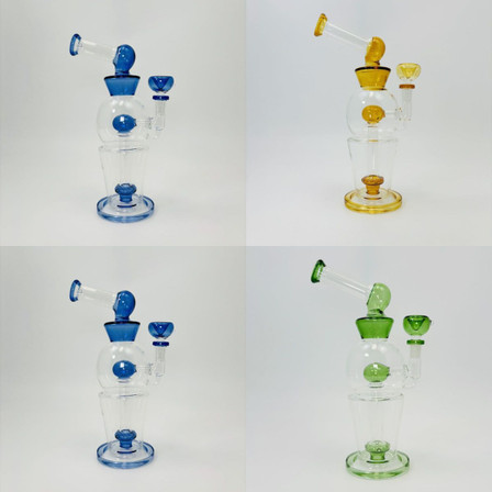 Waterpipe With Showerhead Perc - 11 Inches (RH-218) Waterpipe With Showerhead Perc - 11 Inches (RH-218)