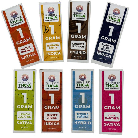 Sunrise - THC-A Cartridge - 1 Gram Sunrise - THC-A Cartridge - 1 Gram