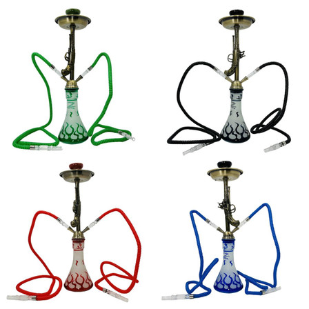 Zebra Hookah - Wildwest - 2 Hose - 22 Inches