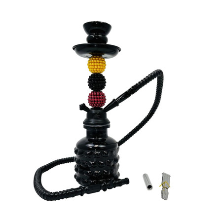 Zebra Hookah - Disco - 1 Hose - 13 Inches - Assorted Colors Zebra Hookah - Disco - 1 Hose - 13 Inches - Assorted Colors