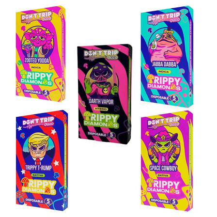 Don't Trip Dozo - Trippy Diamonds - Disposable - 5 Grams Don't Trip Dozo - Trippy Diamonds - Disposable - 5 Grams