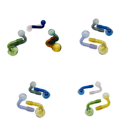 Oil Burner - 3 Inches G/G - 90 Degree - 14mm Male - 6 Pieces Per Pack Oil Burner - 3 Inches G/G - 90 Degree - 14mm Male - 6 Pieces Per Pack