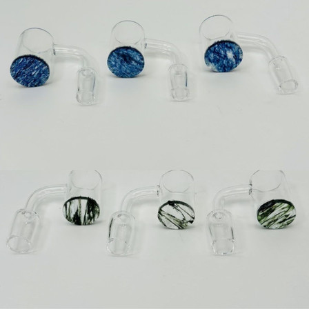 Quartz Banger With Blue Opaque Bottom