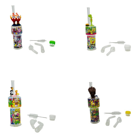 Dabtized - Nectoons 2in1 Bubbler & Nectar Collector - 7 Inches Dabtized - Nectoons 2in1 Bubbler & Nectar Collector - 7 Inches