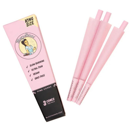 Blazy Susan - King Size Cones - 3 Cones Per Pack - 21 Packs Per Box - Pink Blazy Susan - King Size Cones - 3 Cones Per Pack - 21 Packs Per Box - Pink
