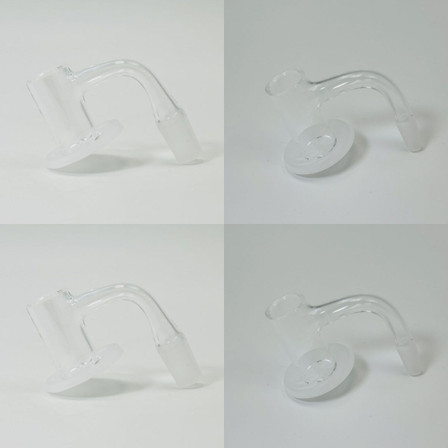 Quartz Banger - Opaque Bottom Blender - Male - 90 Degree