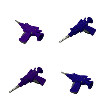 Silicone Space Gun Nectar Collector With 14mm Titanium Nail Silicone Space Gun Nectar Collector With 14mm Titanium Nail