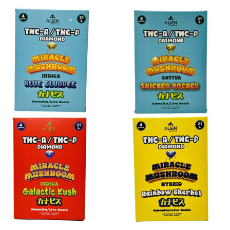 Alien Exotics - Miracle Mushroom Disposable - THC-A - THC-P - 4 Grams Alien Exotics - Miracle Mushroom Disposable - THC-A - THC-P - 4 Grams