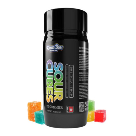 Kanna Boss - Sour Cubes Delta 8 - THC-A - THC-P - Gummies - 5000mg - 20 Counts Per Jar Kanna Boss - Sour Cubes Delta 8 - THC-A - THC-P - Gummies - 5000mg - 20 Counts Per Jar