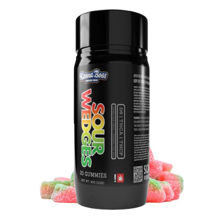 Kanna Boss - Sour Wedges Delta 8 - THC-A - THC-P - Gummies - 10000mg - 20 Counts Per Jar Kanna Boss - Sour Wedges Delta 8 - THC-A - THC-P - Gummies - 10000mg - 20 Counts Per Jar