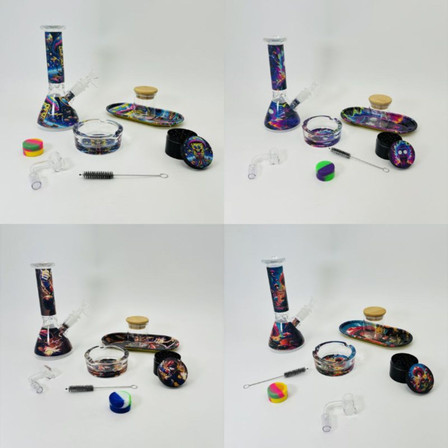 Smoking Kit Waterpipe - 8 Inches - 11 Pieces Per Pack