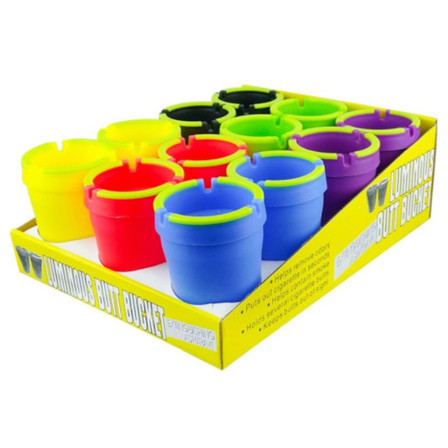 Butt Bucket - Ashtray - Neon - 12 Counts Per Display Butt Bucket - Ashtray - Neon - 12 Counts Per Display