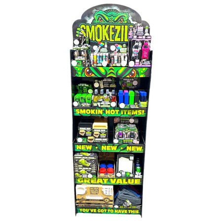 Smokezilla - Curated Top Sellers - Assorted Smoking Accessories - Floor Display - FD1 Smokezilla - Curated Top Sellers - Assorted Smoking Accessories - Floor Display - FD1