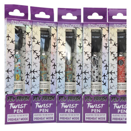 Fly Fresh - Twist Battery 650mah Retro or Hipster - Price Per Piece Fly Fresh - Twist Battery 650mah Retro or Hipster - Price Per Piece