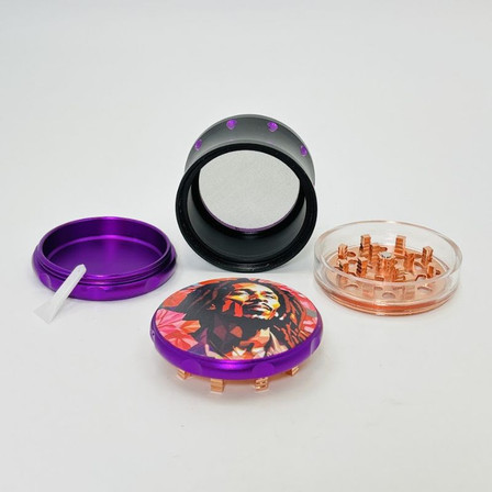 Grinder - 63mm - 4 Parts - Assorted Design - SD-118D Grinder - 63mm - 4 Parts - Assorted Design - SD-118D