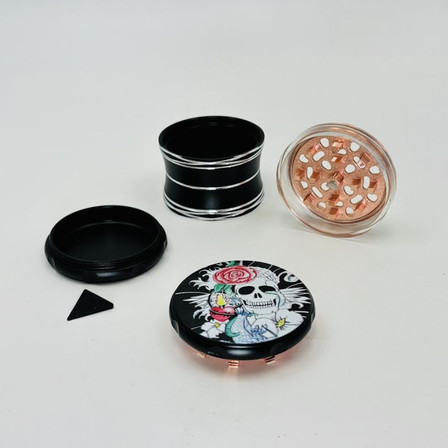 Premium Grinder - 63mm - 4 Parts - Assorted Designs H2 - SD-109 Premium Grinder - 63mm - 4 Parts - Assorted Designs H2 - SD-109