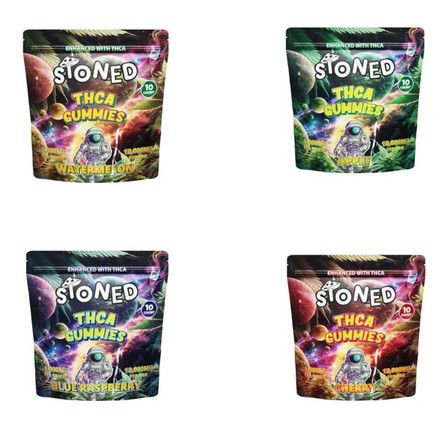 Stoned - Gummies - THC-A - 10000mg - 10 Counts Per Pack Stoned - Gummies - THC-A - 10000mg - 10 Counts Per Pack