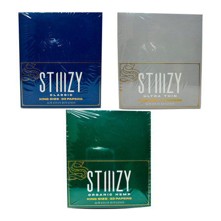 Stiiizy King Size Premium Rolling Papers - 33 Papers Per Pack - 24 Packs Per Box Stiiizy King Size Premium Rolling Papers - 33 Papers Per Pack - 24 Packs Per Box