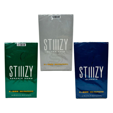 Stiiizy 1.25 Size Premium Rolling Papers - 33 Papers Per Pack - 25 Packs Per Box Stiiizy 1.25 Size Premium Rolling Papers - 33 Papers Per Pack - 25 Packs Per Box