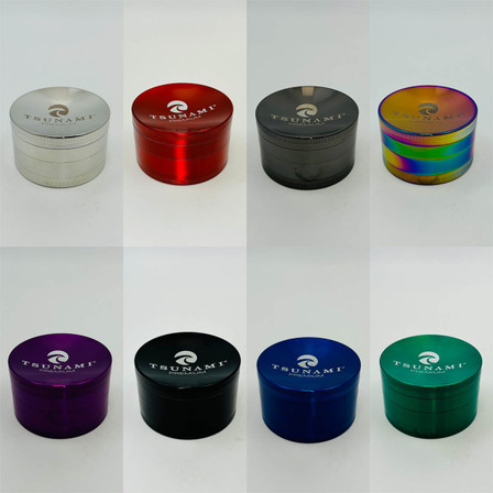Tsunami Dry Herb Grinder - 100 mm - 4 Parts