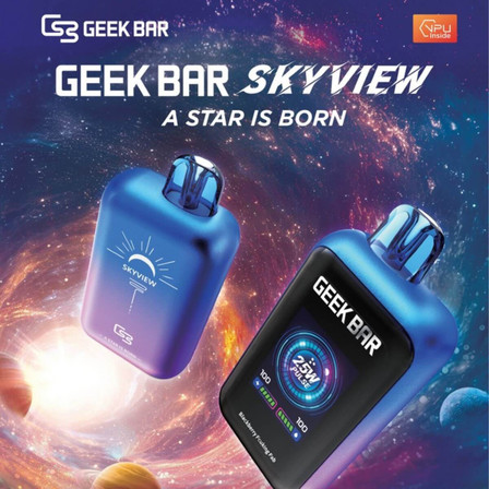 Geek Bar Skyview - 25000 Puffs Disposable - 5 Counts Per Pack Geek Bar Skyview - 25000 Puffs Disposable - 5 Counts Per Pack