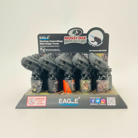 Eagle Torch Mini Eagle Torch - Mossy Oak - Assorted Designs - 20 Counts Display - PT116MOK Eagle Torch Mini Eagle Torch - Mossy Oak - Assorted Designs - 20 Counts Display - PT116MOK