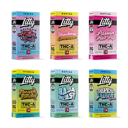 Litty AF Blend Hydroxy 9 + THC-A + THC-P Disposable - 5 Grams Litty AF Blend Hydroxy 9 + THC-A + THC-P Disposable - 5 Grams