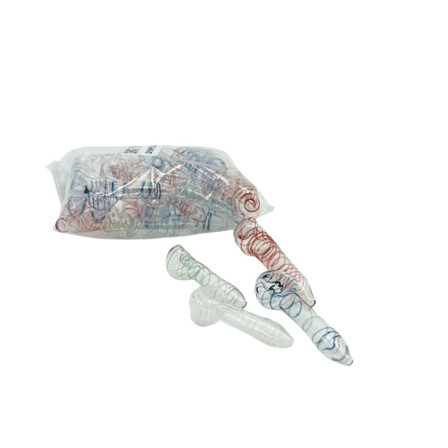 Spiral Spoon Peanut Handpipe - 2.5 Inch - Assorted - Price Per Piece - HPMS211