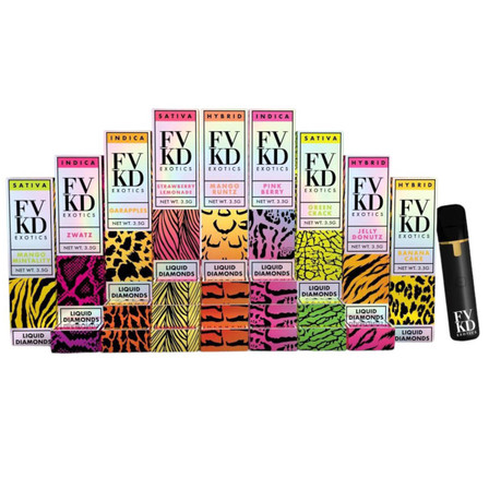 FVKD Exotics Liquid Diamond THC-A Disposable - 3.5 Grams FVKD Exotics Liquid Diamond THC-A Disposable - 3.5 Grams