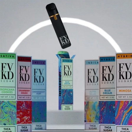 FVKD Exotics Sugar THC-A Disposable - 3.5 Grams FVKD Exotics Sugar THC-A Disposable - 3.5 Grams