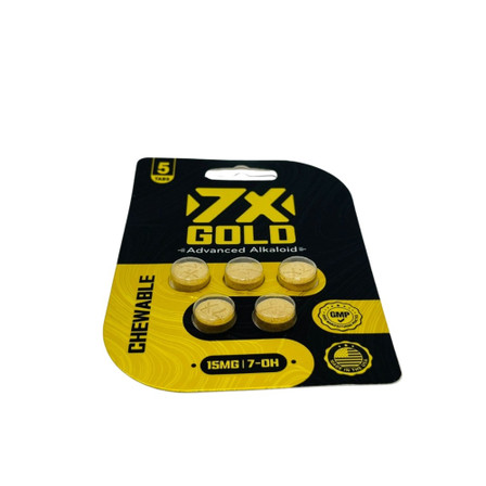 7X Gold Chewable Tablet - 7-OH - 15mg - 5 Counts Per Pack 7X Gold Chewable Tablet - 7-OH - 15mg - 5 Counts Per Pack