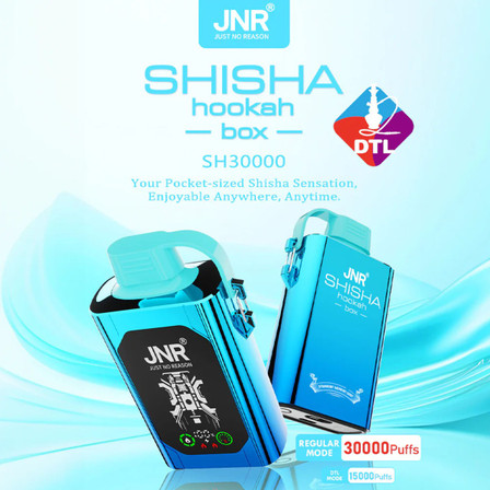 JNR Shisha Hookah Box - 30000 Puffs Disposable - 5 Counts Per Pack JNR Shisha Hookah Box - 30000 Puffs Disposable - 5 Counts Per Pack