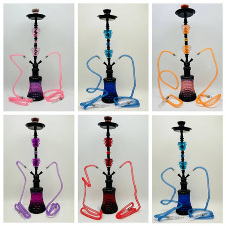 Luxor Shisha Hookah With Double Ball - 2 Hose - 26 Inch - NP21-29