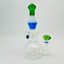 Round Vase Waterpipe with Double Perc - 10 Inch - RH-308