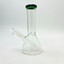 Beaker Waterpipe with Color Rim - 8 Inch -  Price Per Piece