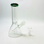 Beaker Waterpipe with Color Rim - 8 Inch -  Price Per Piece