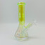 Electroplated 2-tone Diamond Cut Beaker Waterpipe - 8 Inch - Assorted Colors - Price Per Piece