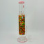 Sense Glass Straight Waterpipe with Water Beads - 15 Inch - WP-2801